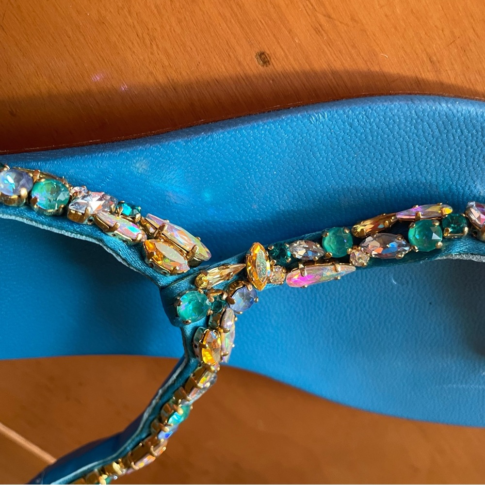 Rene Caovilla Crystal Thong Sandals - Picture 5 of 14